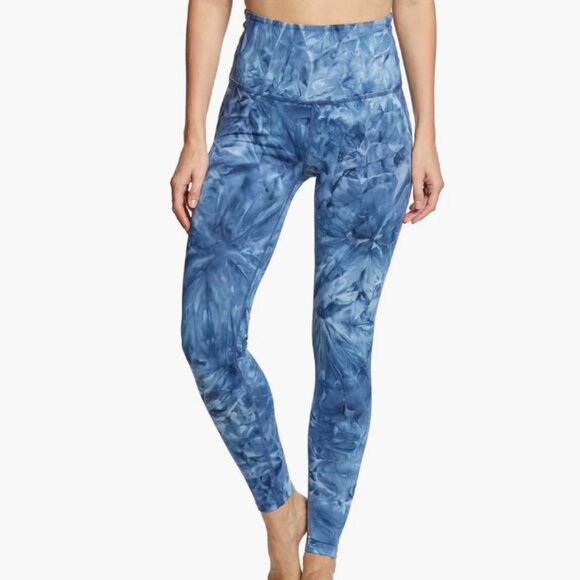 Beyond Yoga Smokeshow Wave High Waisted Yoga Leggings in Outlaw Navy, Size M C - Picture 1 of 7